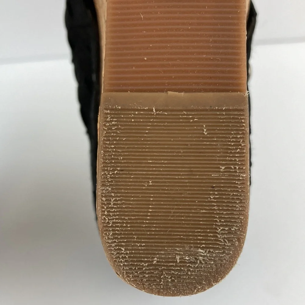 Lucky Brand Women’s Black Strap Cork Platform Sandals sz 7.5